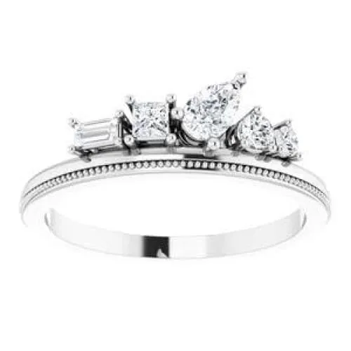 14K Gold Diamond Stackable Ring Regard Jewelry Austin, Texas