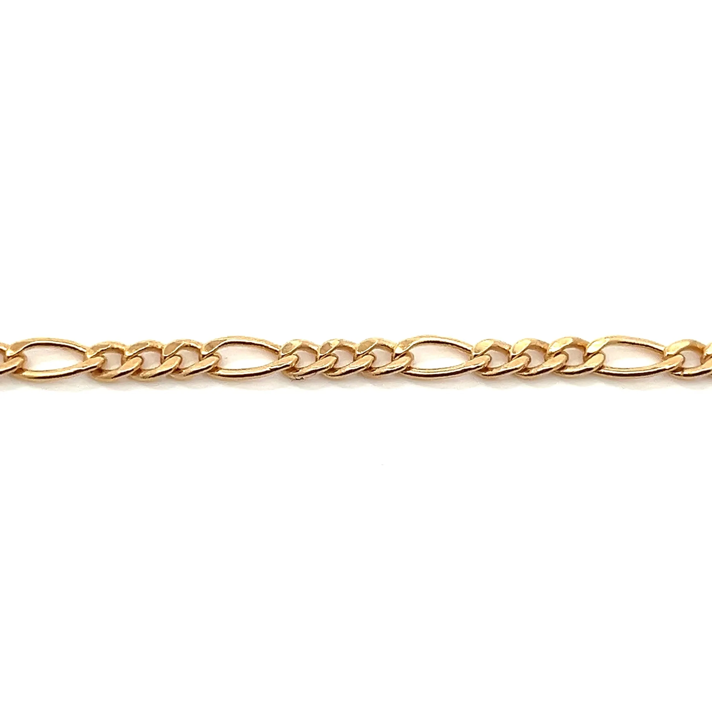 14K-gold-filled figaro chain bracelet