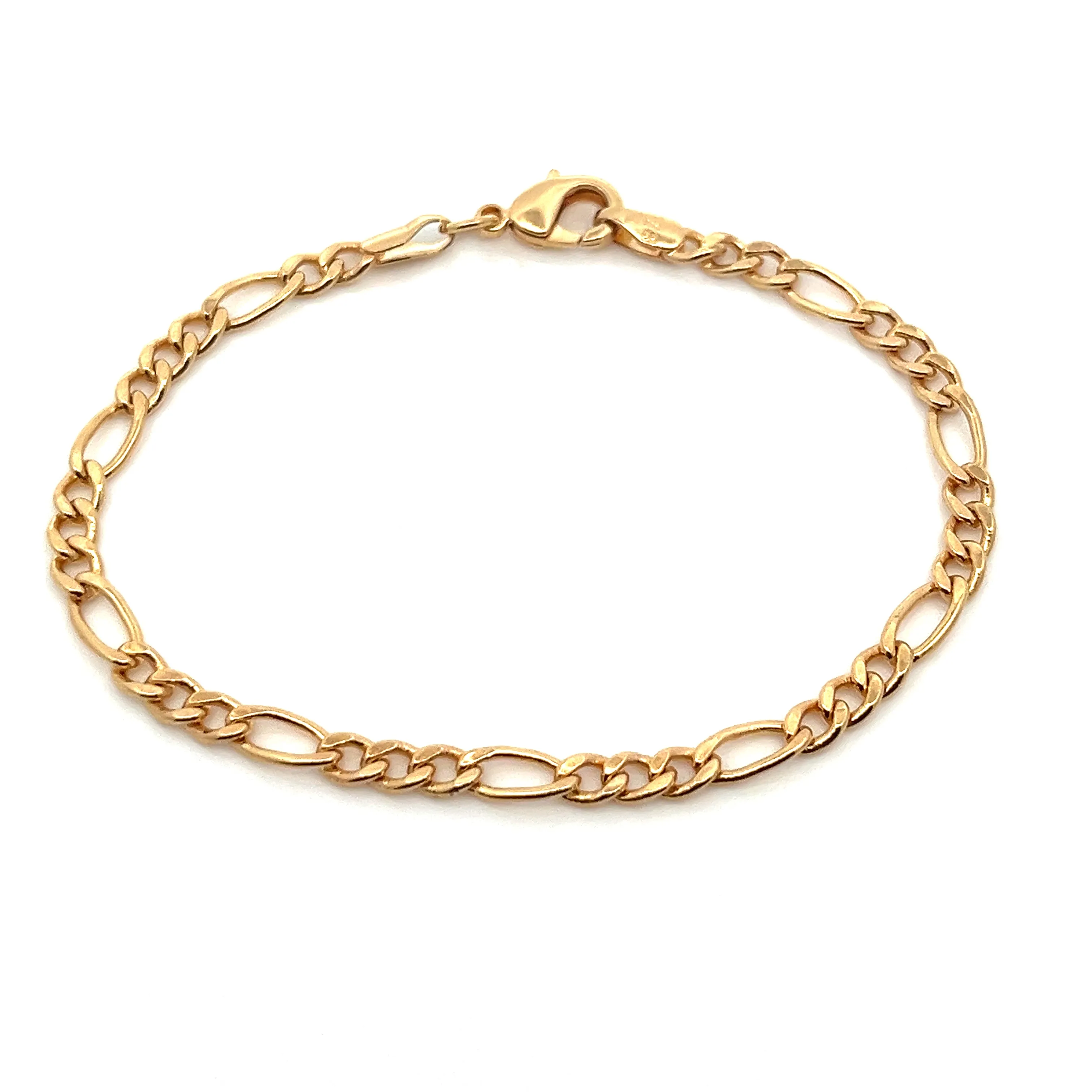 14K-gold-filled figaro chain bracelet
