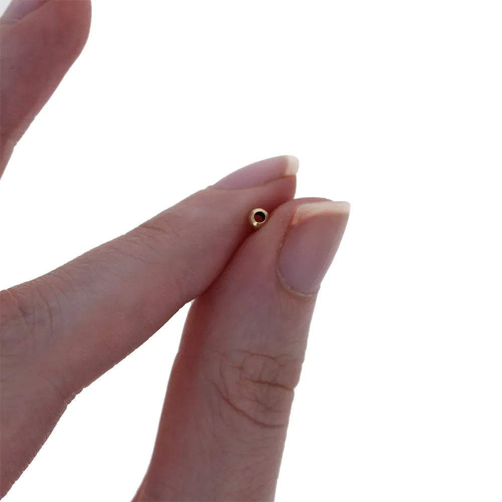 4mm GF 1.65mm Hole Round Bead