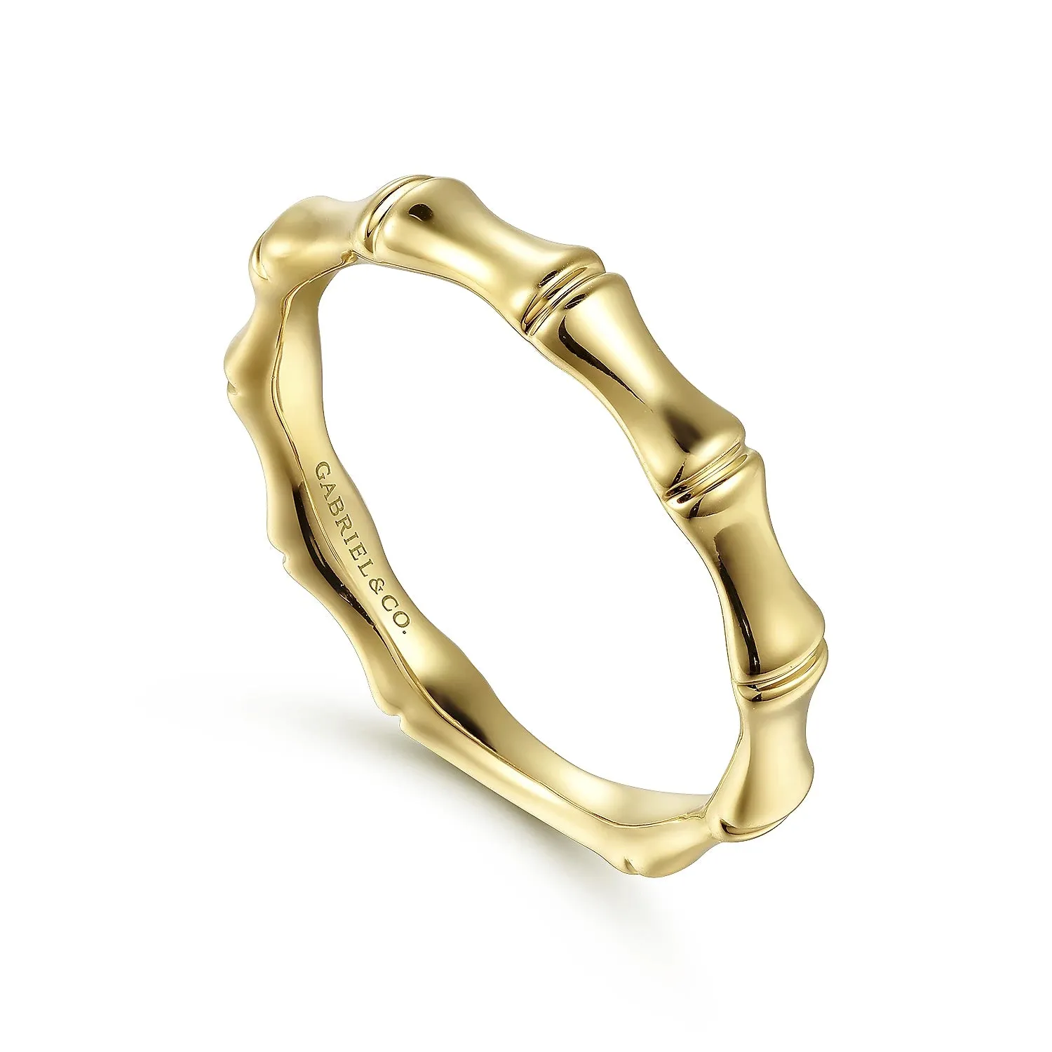 Bamboo Shape Stackable Ring