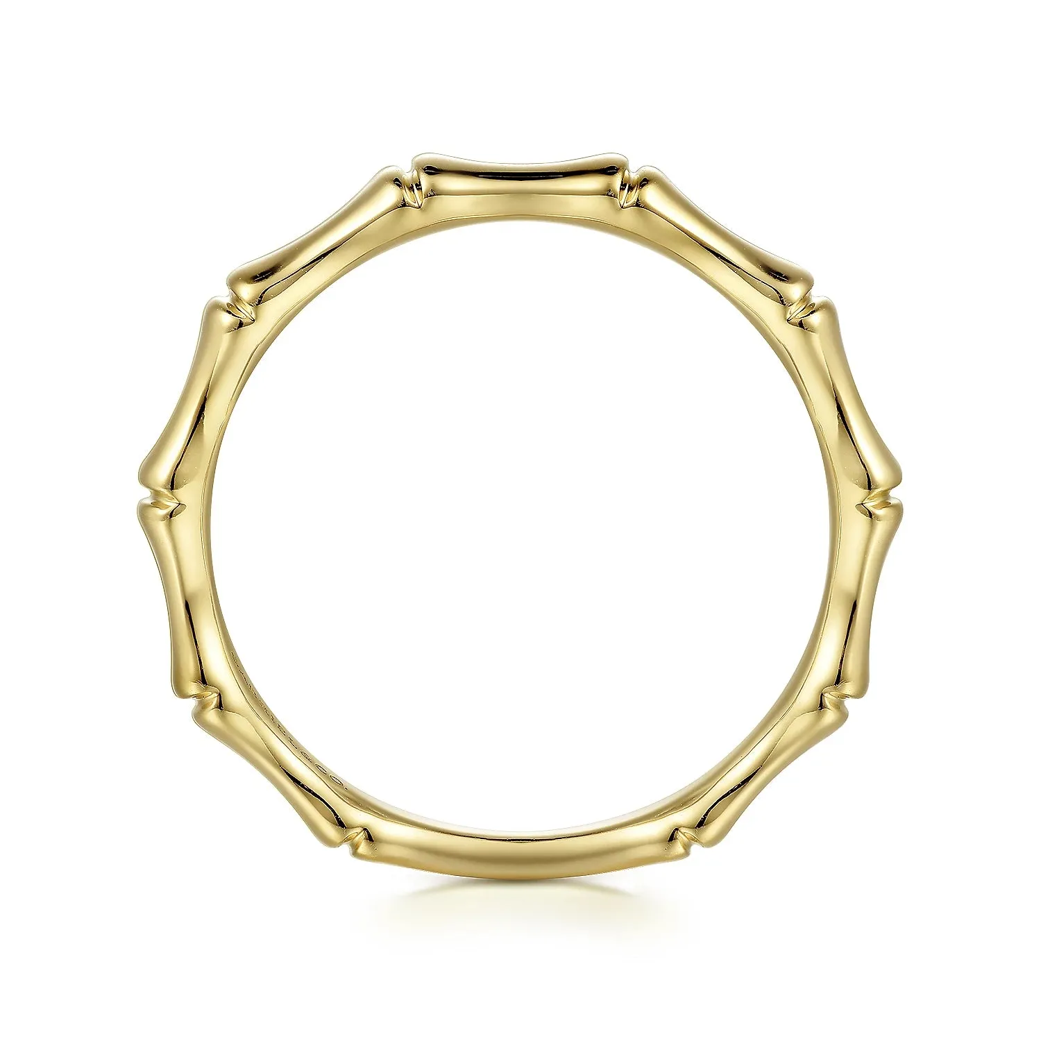 Bamboo Shape Stackable Ring