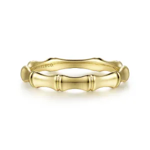 Bamboo Shape Stackable Ring