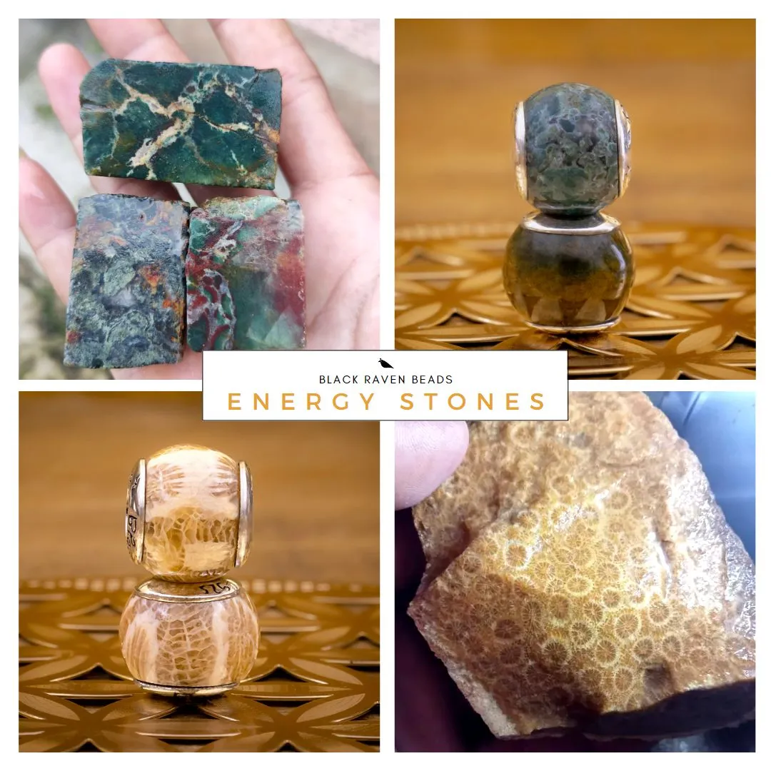 Black Raven Coral Jasper
