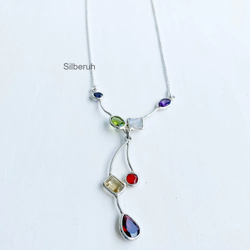 Chakra Silver Necklace