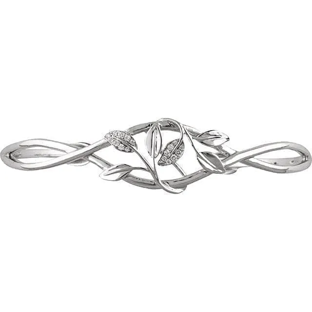 Diamond Leaf Cuff Bracelet at Regard Jewelry in Austin, Texas