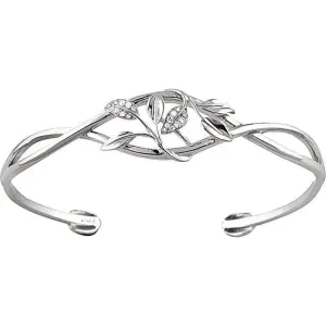 Diamond Leaf Cuff Bracelet at Regard Jewelry in Austin, Texas