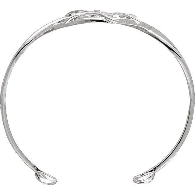 Diamond Leaf Cuff Bracelet at Regard Jewelry in Austin, Texas