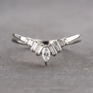 Diamond Wedding Band, Wren Setting, Platinum