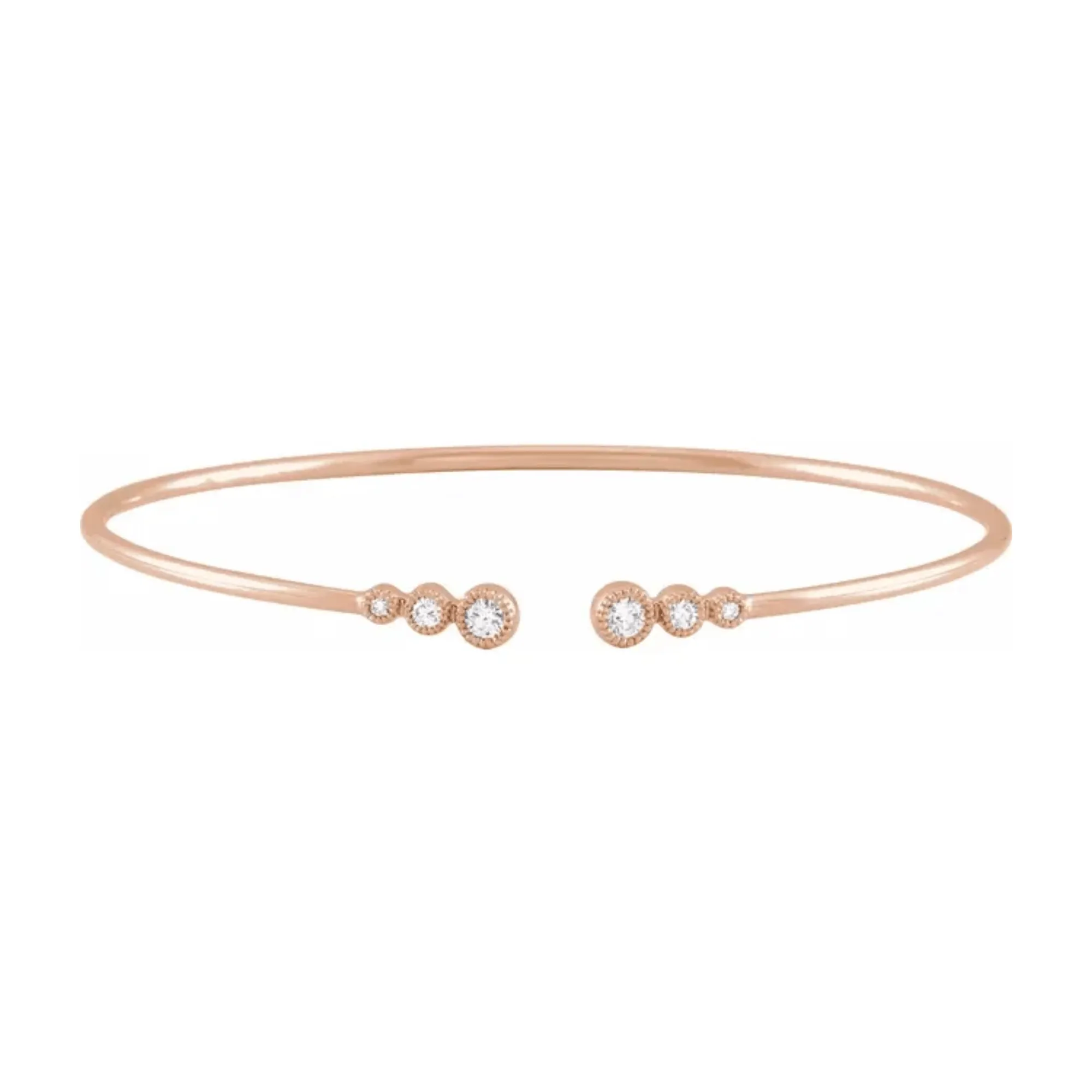 Graduated Diamond Cuff Bracelet