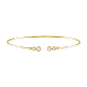 Graduated Diamond Cuff Bracelet