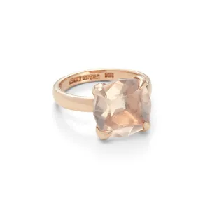 Kara Ring, Rose Quartz, 9kt Rose Gold