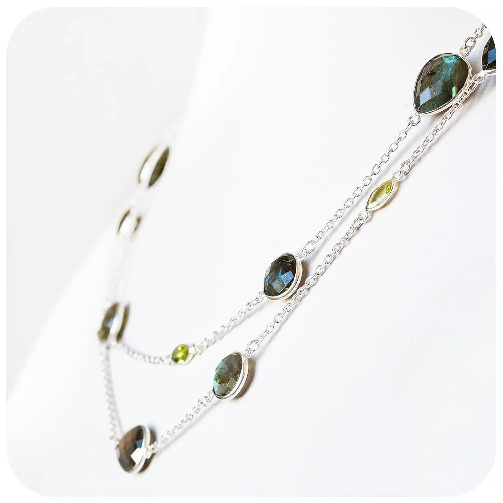 Labradorite and Peridot Necklace