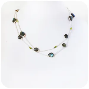 Labradorite and Peridot Necklace