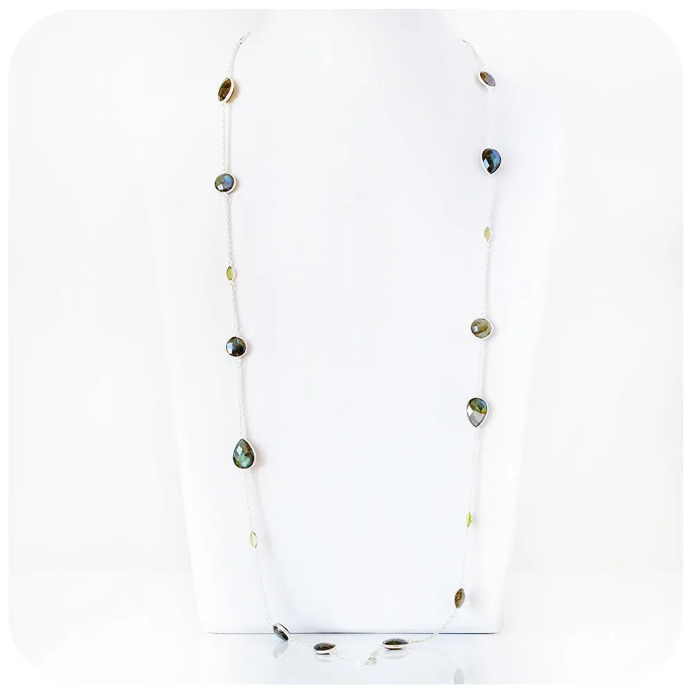 Labradorite and Peridot Necklace