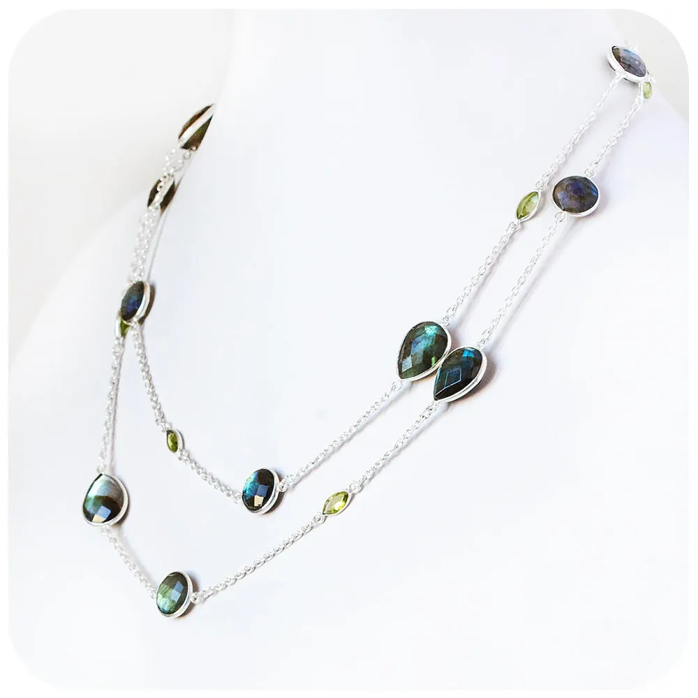 Labradorite and Peridot Necklace