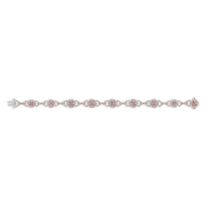 Light Pink Diamond Link Bracelet