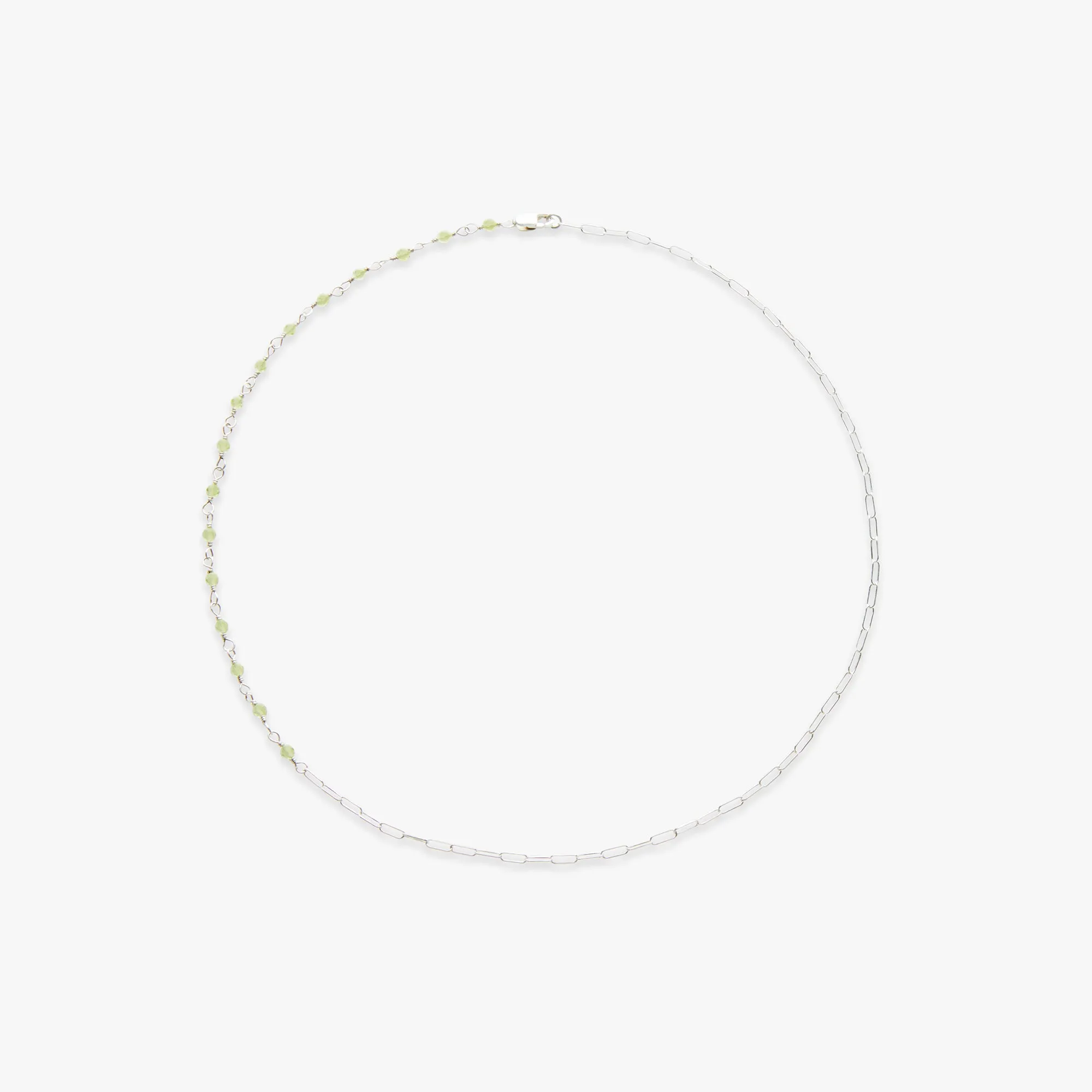 Paperclip Rosary necklace silver