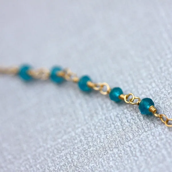 Say My Name Necklace - Personalized 18k Gold Initial 4 Charm & Birthstone Necklace.