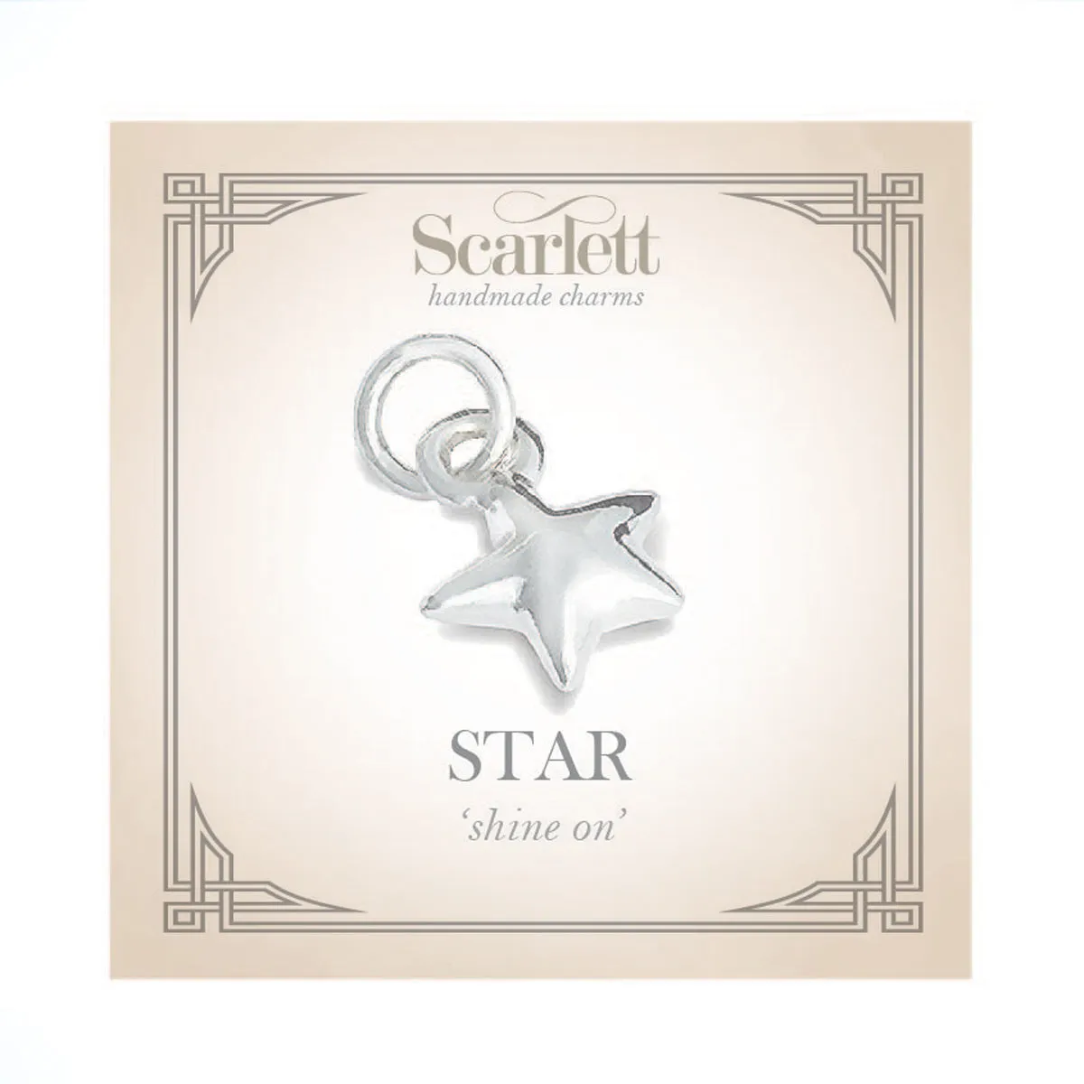 Star Personalised Silver Charm