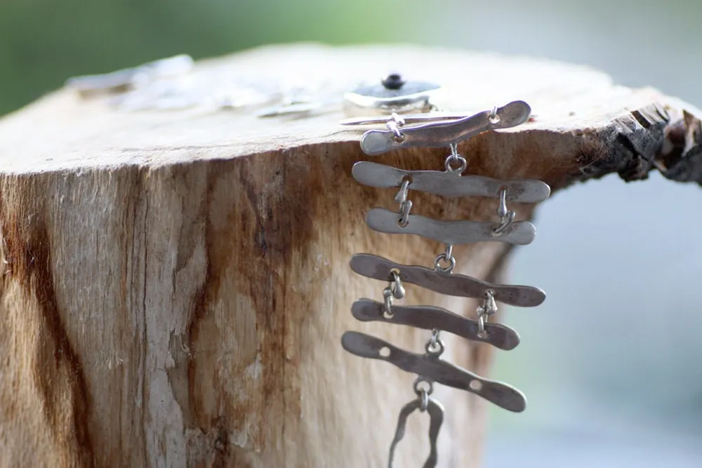 Sterling Silver Black Lava Cuff